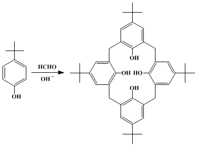 Reaction equation for p-tert-BUTYLCALIX[4]ARENE