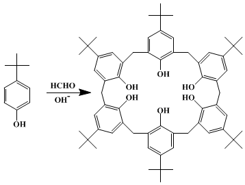 Reaction equation for p-tert-BUTYLCALIX[6]ARENE