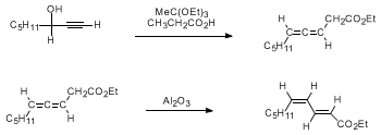 Reaction equation for ETHYL (E,Z)-2,4-DECADIENOATE (2,4-Decadienoic acid, ethyl ester, (E,Z)-)