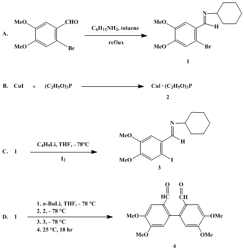 Reaction equation for AMBIENT-TEMPERATURE ULLMAN REACTION: 4,5,4',5'-TETRAMETHOXY-1,1'-BIPHENYL-2,2'-DICARBOXALDEHYDE (1,1'-Biphenyl]-2,2'-dicarboxaldehyde, 4,4',5,5'-tetramethoxy-)