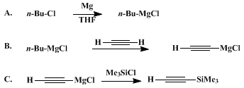 Reaction equation for TRIMETHYLSILYLACETYLENE (Silane, ethynyltrimethyl-)