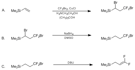 Reaction equation for (3,3-DIFLUOROALLYL)TRIMETHYLSILANE (Silane, (3,3-difluoro-2-propenyl)trimethyl-)