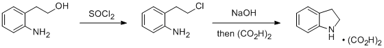 Reaction equation for One-Pot Preparation of Cyclic Amines from Amino Alcohols